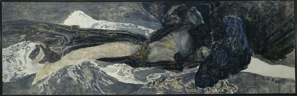 飞行恶魔，1899年 作者 米哈伊尔·亚历山德罗维奇·弗鲁贝尔