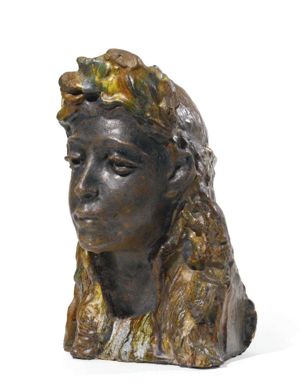 花圈的姑娘，1898年至1900年 作者 米哈伊尔·亚历山德罗维奇·弗鲁贝尔