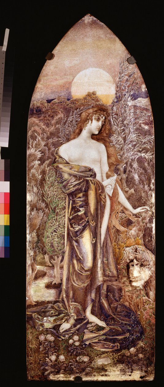 Philosophie（哲学） - Mikhail Alexandrovich Vrubel（Vroubel）（1856-1910 年）的作品，水彩画 作者 米哈伊尔·亚历山德罗维奇·弗鲁贝尔