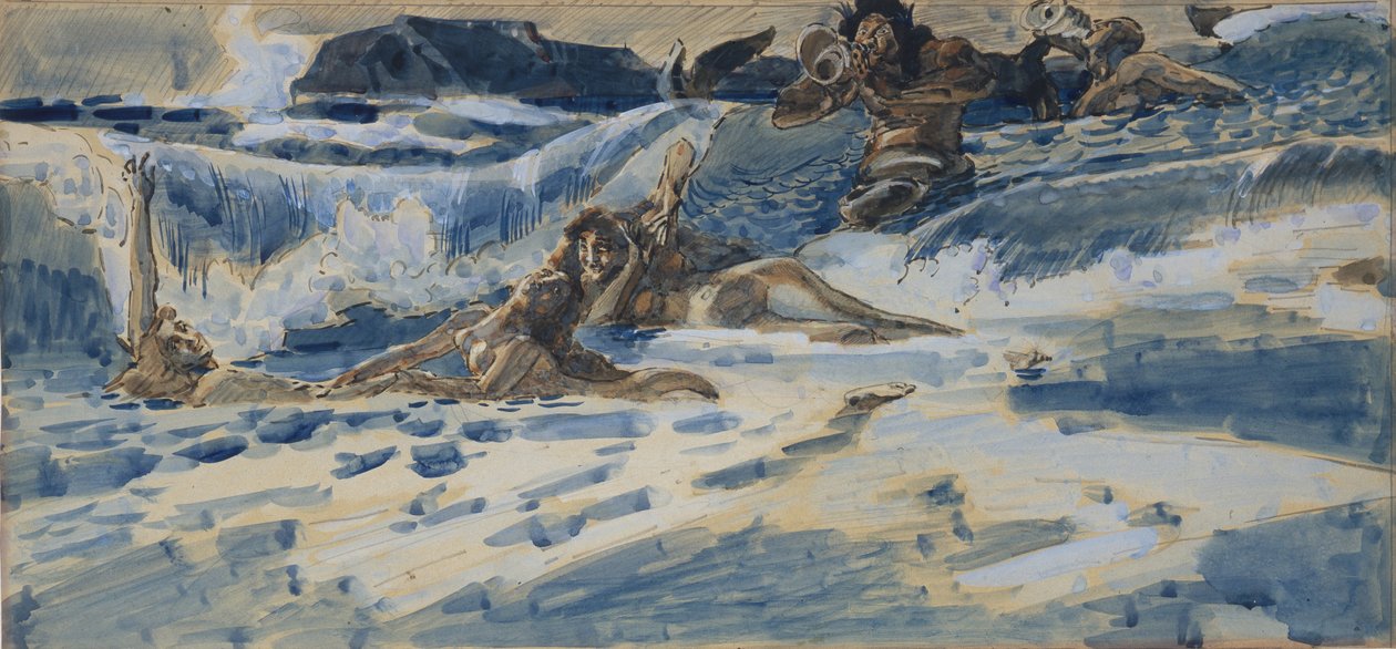 玩无敌和海卫一，1896-1898年 作者 米哈伊尔·亚历山德罗维奇·弗鲁贝尔