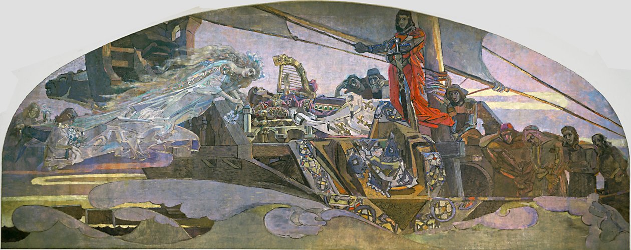 梦中的公主遥远的公主，1896年 作者 米哈伊尔·亚历山德罗维奇·弗鲁贝尔