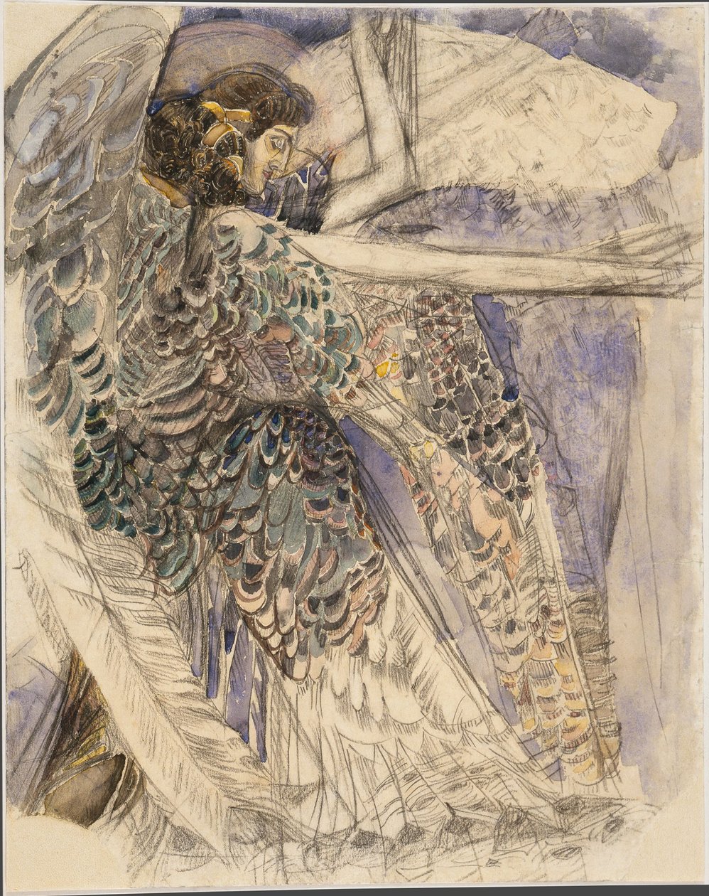 Seraph, 1904-1905. 作者 米哈伊尔·亚历山德罗维奇·弗鲁贝尔