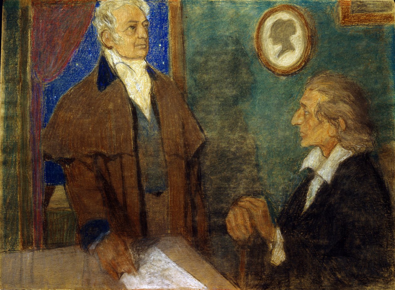 J. W. von Goethe and F. Schiller in Weimar) 作者 米哈伊尔·德米特里耶维奇·埃祖谢夫斯基