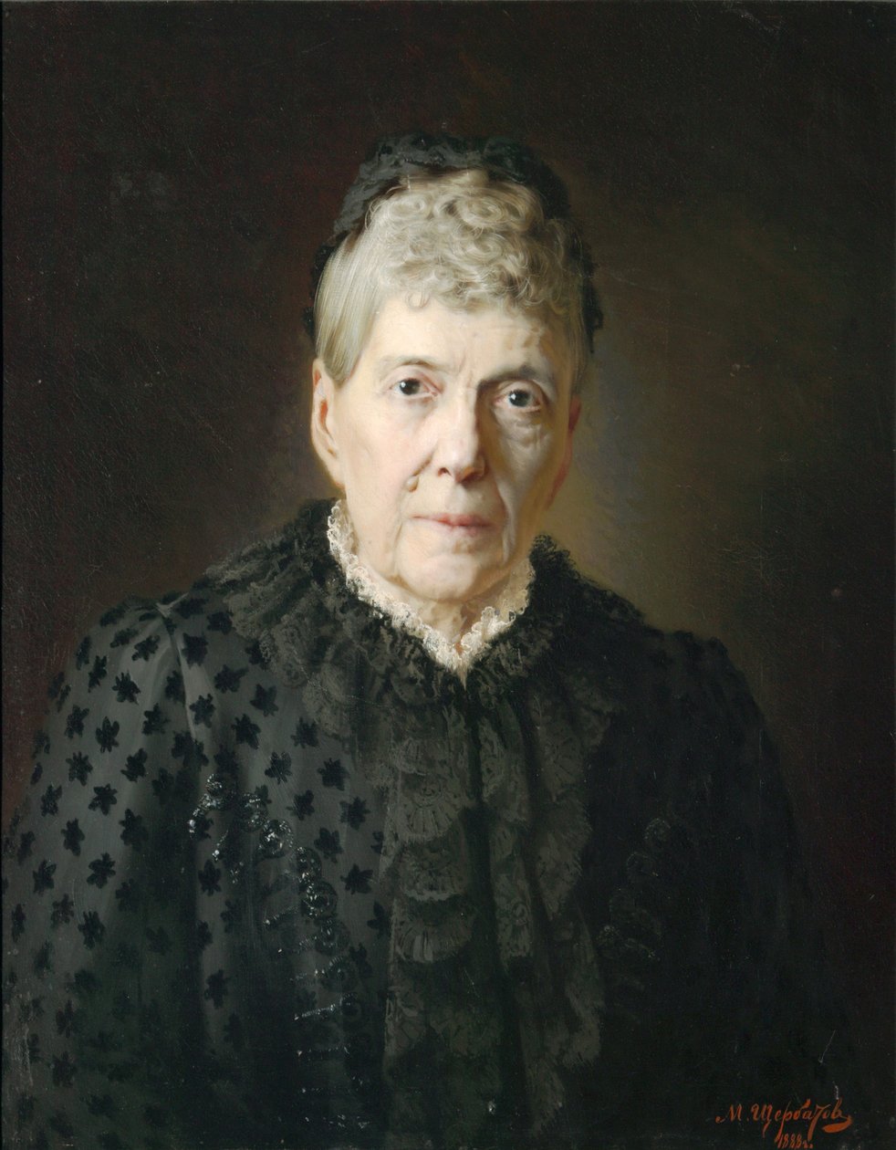 E.L. Kochubei伯爵夫人的肖像，1888年 作者 米哈伊尔·拉扎列维奇·谢尔巴托夫