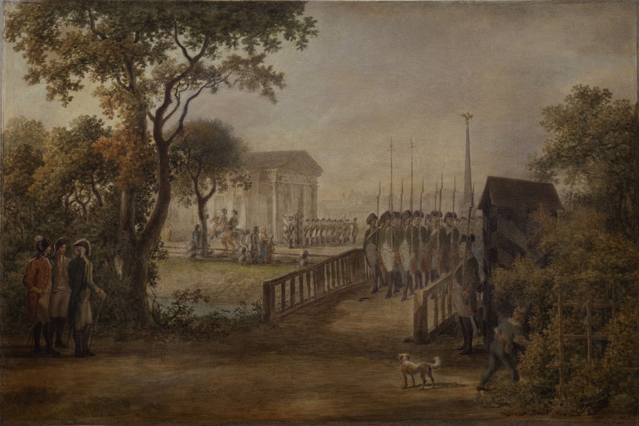 1799年在圣彼得堡Tsarinas草地换岗 作者 米哈伊尔·马特维维奇·伊万诺夫（Mikhail Matveevich Ivanov）
