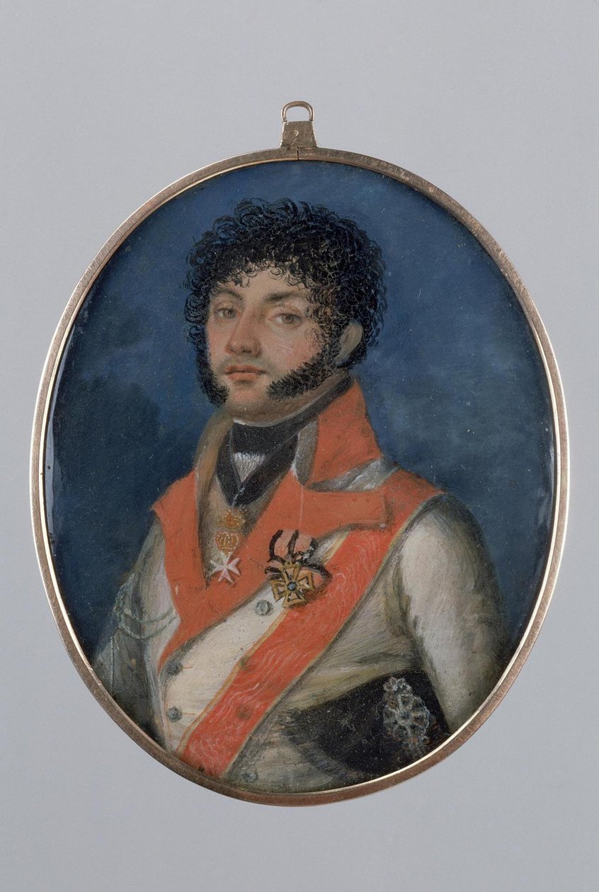 费奥多·彼得罗维奇·乌瓦洛夫肖像1773-1824，1803年 作者 米哈伊尔（Mikhail Mikhailovich）扎瑟平