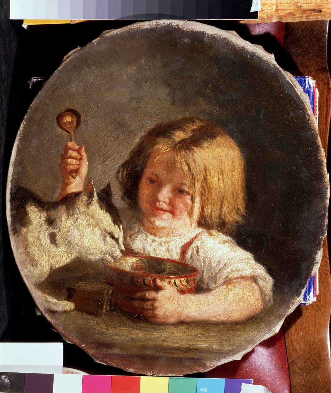 早餐Mikhail Sergeyevich Bashilov（1821-1870 年）的画作。布面油画，29 x 25.2 厘米 作者 米哈伊尔·谢尔盖耶维奇·巴希洛夫