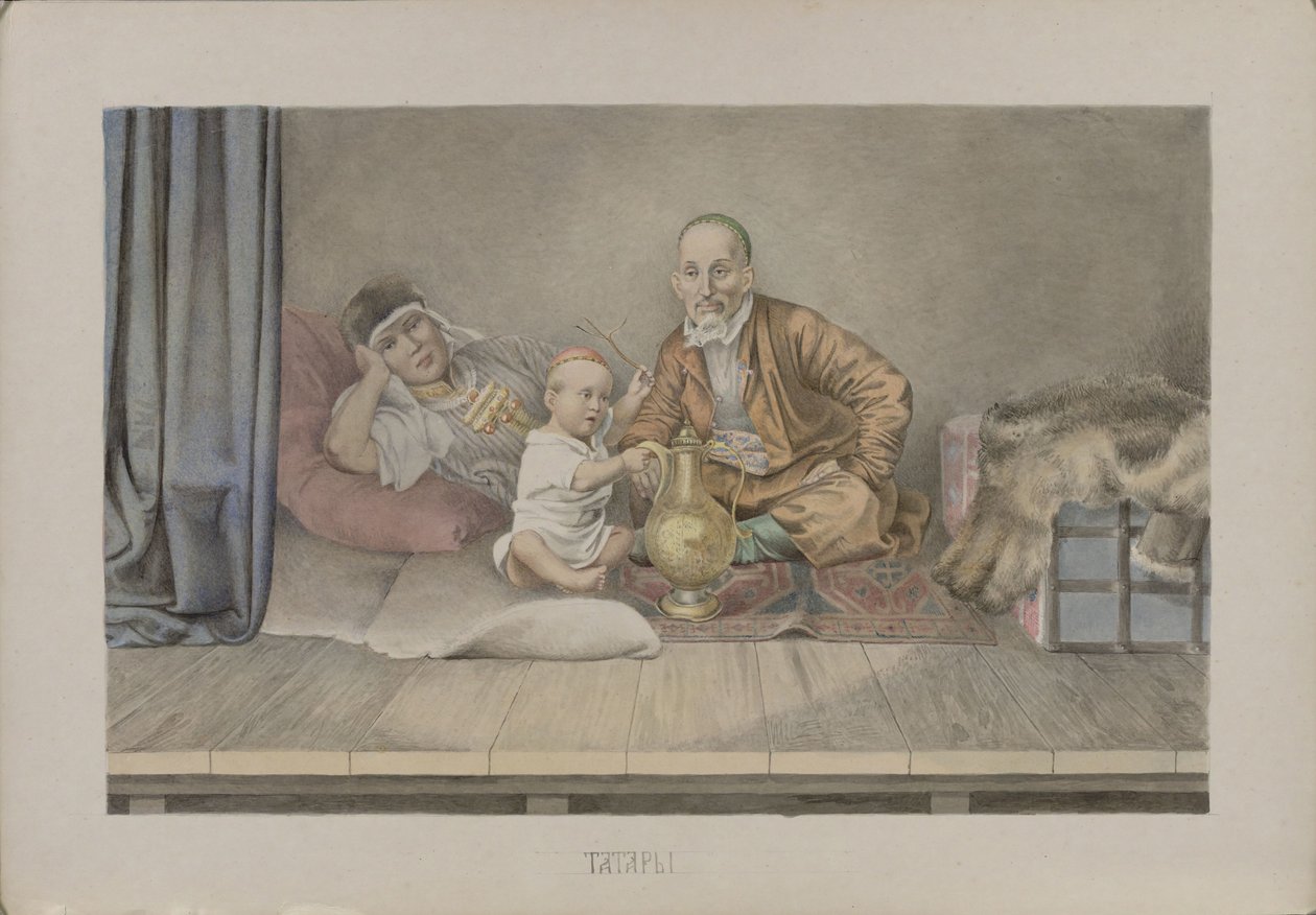 鞑靼人，1862年。 作者 米哈伊尔·斯蒂潘诺维奇·兹纳姆斯基