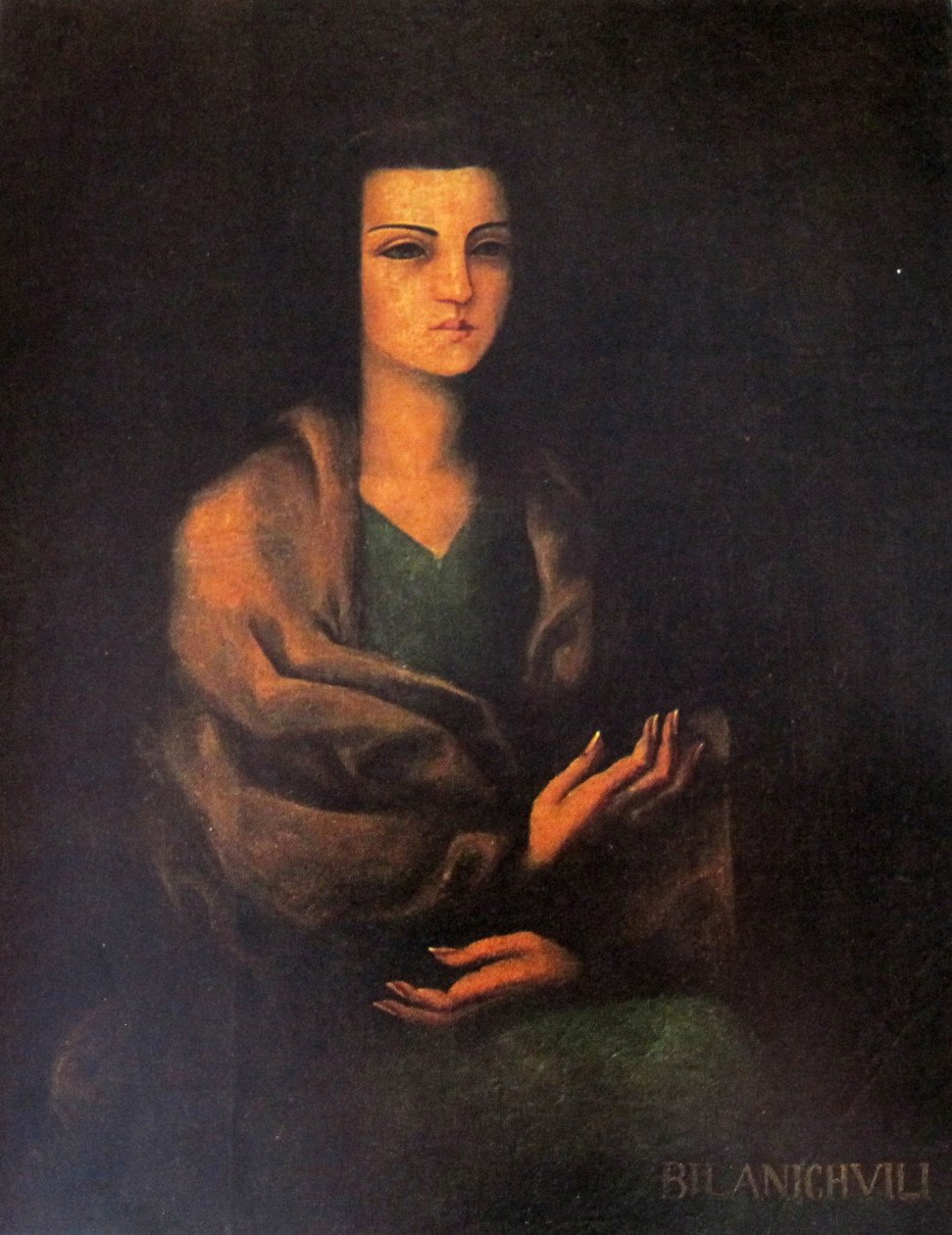 格鲁吉亚妇女的画像 作者 米凯尔·比拉尼什维利（Mikheil Bilanishvili）