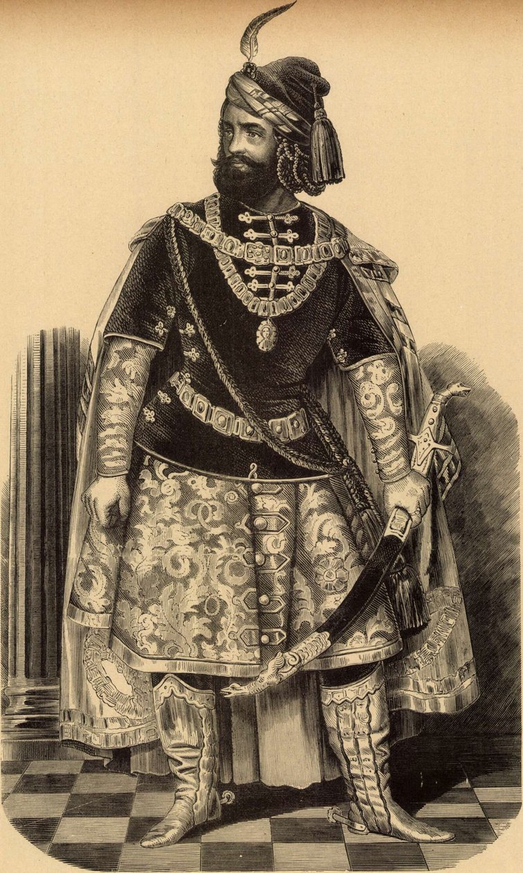 Márton Lendvay 饰 Bánk Bán（米克洛什-巴拉巴斯，1856 年） 作者 米克洛斯·巴拉巴斯（MiklósBarabás）