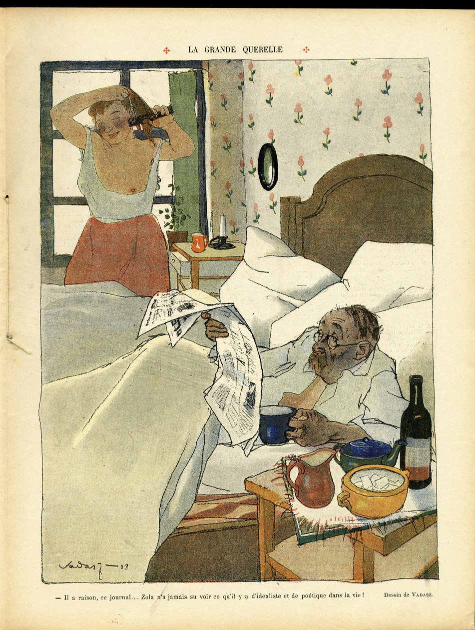Miklos Vadasz（1884-1927 年）在《Le Lire》上的插图 作者 米克洛斯·瓦达斯（MiklósVadász）