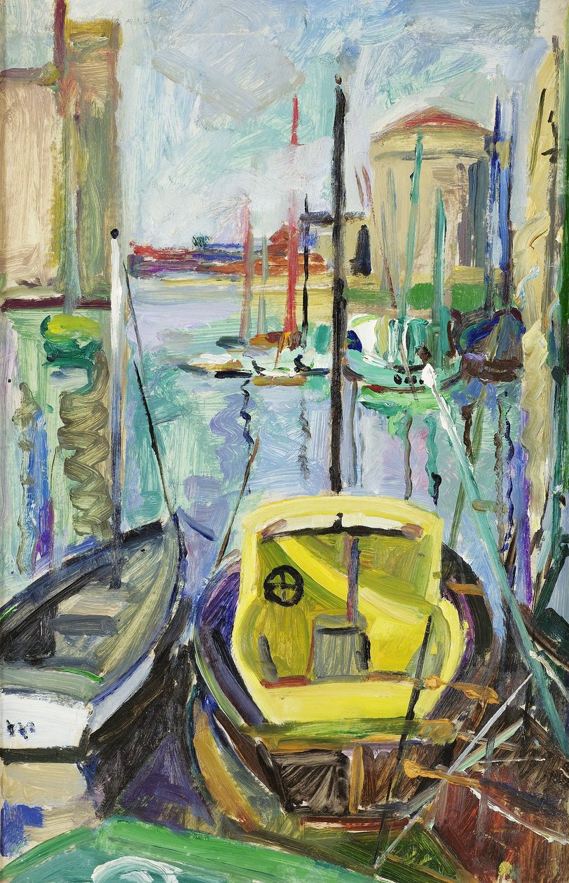 旧港，拉罗谢尔，c.1930 作者 米尔德雷德·本德尔（Mildred Bendall）