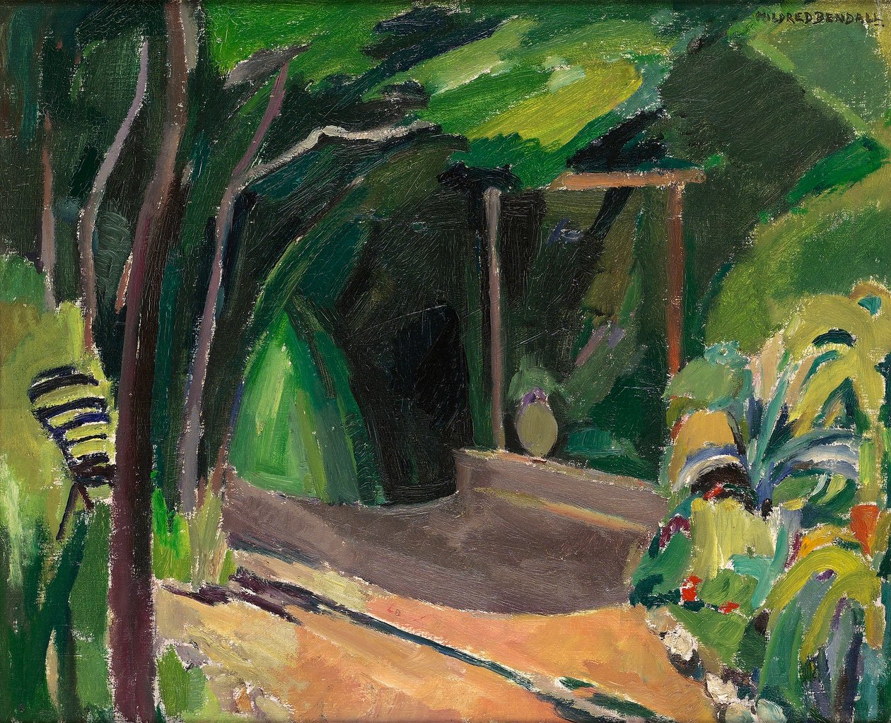花园的一角，c.1940 作者 米尔德雷德·本德尔（Mildred Bendall）