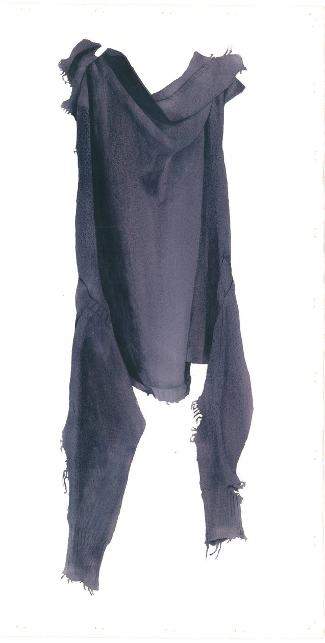 虫蛀的根西岛左侧，2003年（纸上写着） 作者 迈尔斯当代艺术家Thistlethwaite