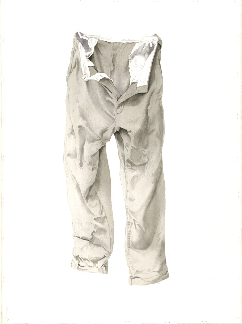 Shabby Trousers，2003（wc on paper） 作者 迈尔斯当代艺术家Thistlethwaite