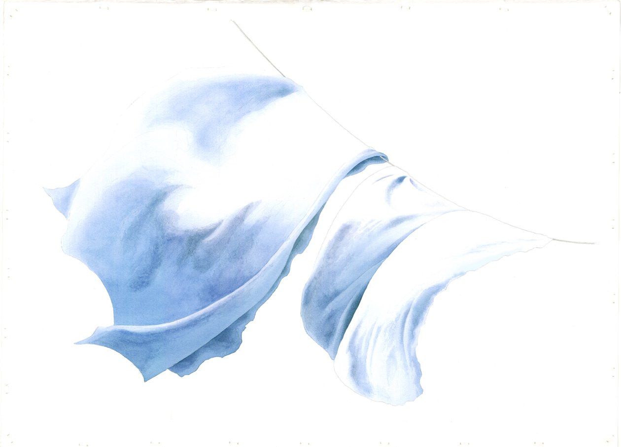 2004年Tiree Wind的床单和枕套（纸上写着） 作者 迈尔斯当代艺术家Thistlethwaite