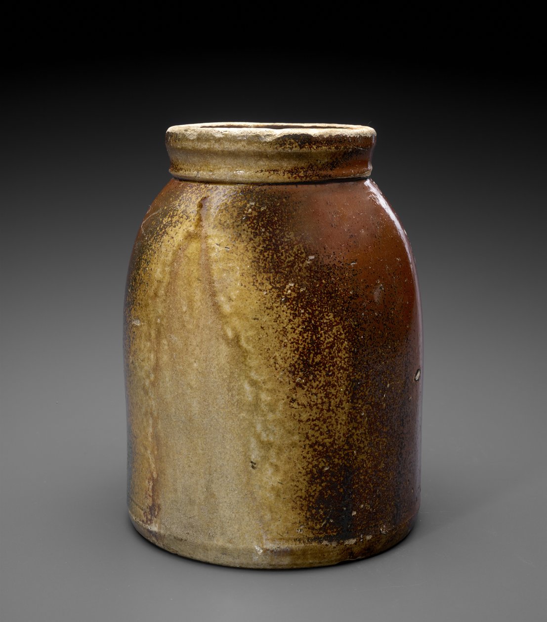 坛子c。 1881-1892年（釉釉陶器） 作者 米尔顿·罗素（attr.to）斯托克
