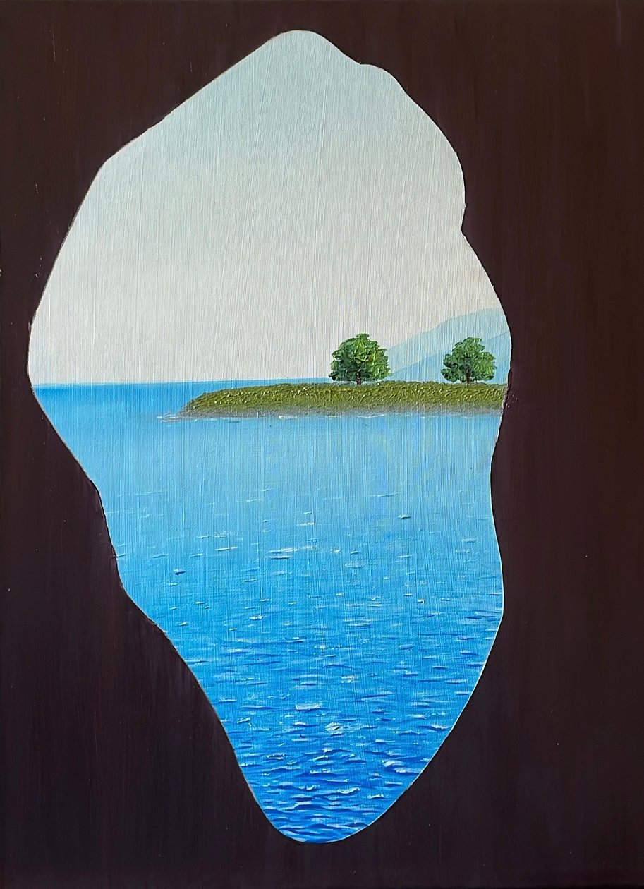 湖景 作者 咪咪艺术