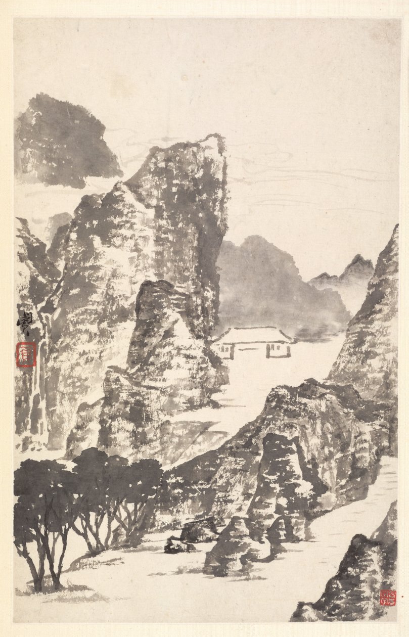 1788年的米夫风景。 作者 敏珍