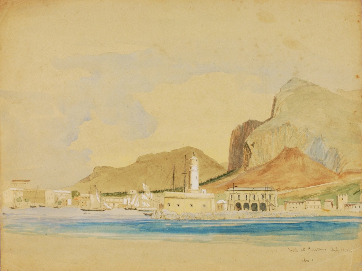 莫里在巴勒莫，1854年。 作者 矿工基尔伯恩·凯洛格