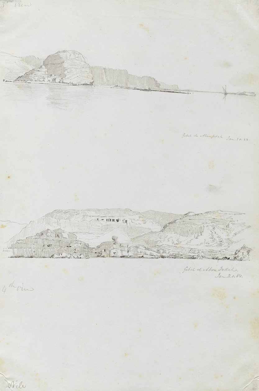 尼罗河（第 3 和第 4 景，Gebel el Fedah） 作者 矿工基尔伯恩·凯洛格