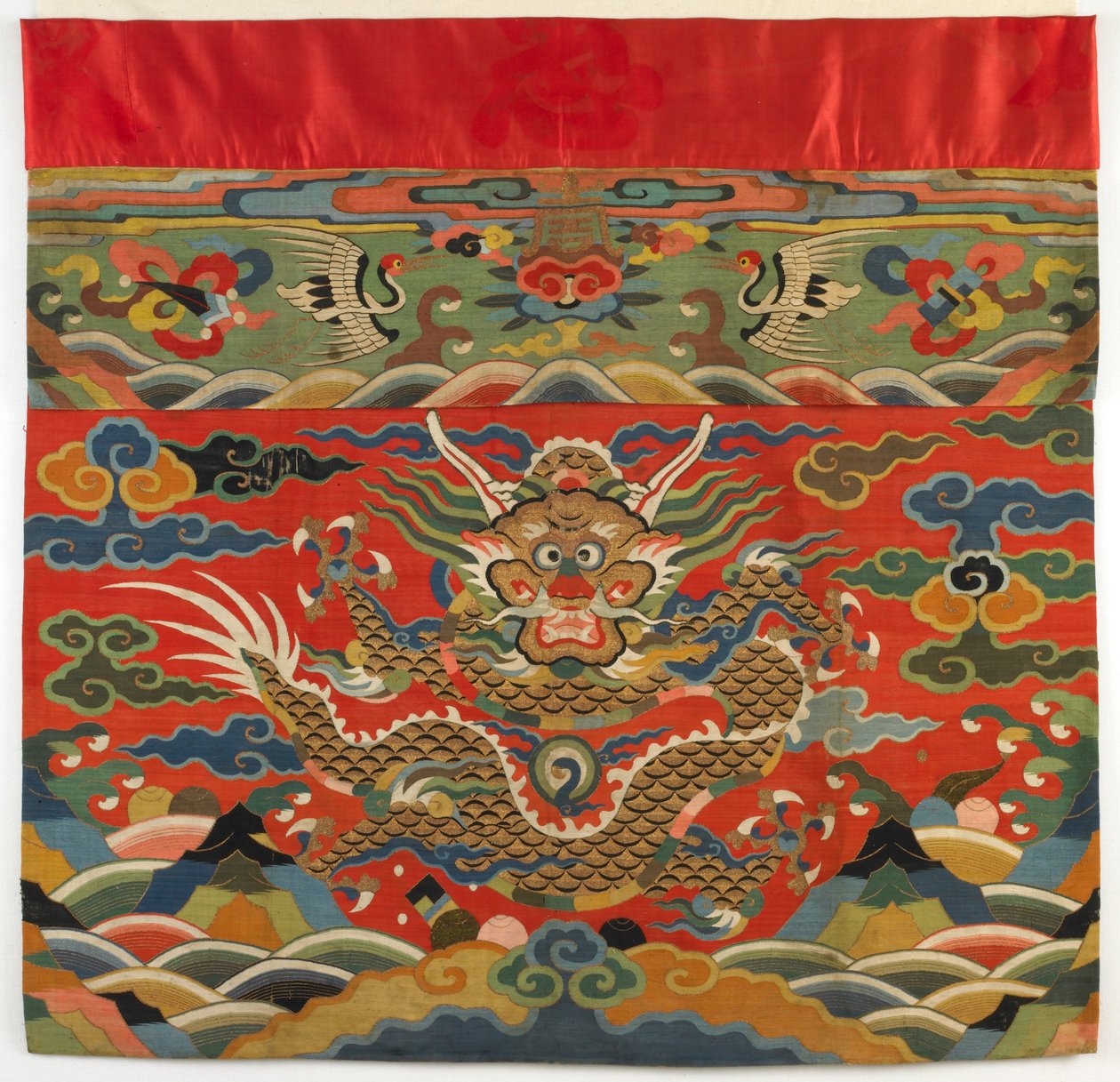 祭坛正面，17 世纪早期（织锦丝绸） 作者 明代中文学校