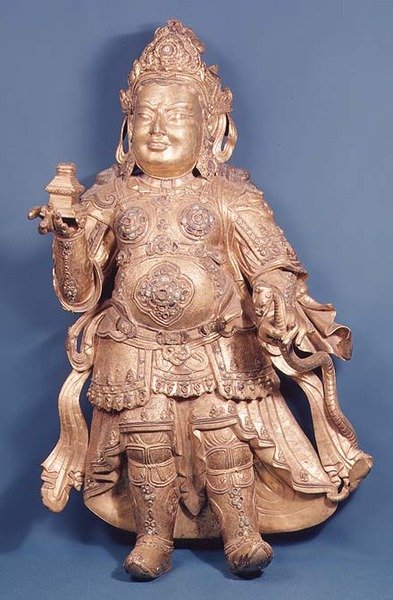 维鲁帕克萨像，15世纪初（青铜鎏金）。 作者 明代中文学校