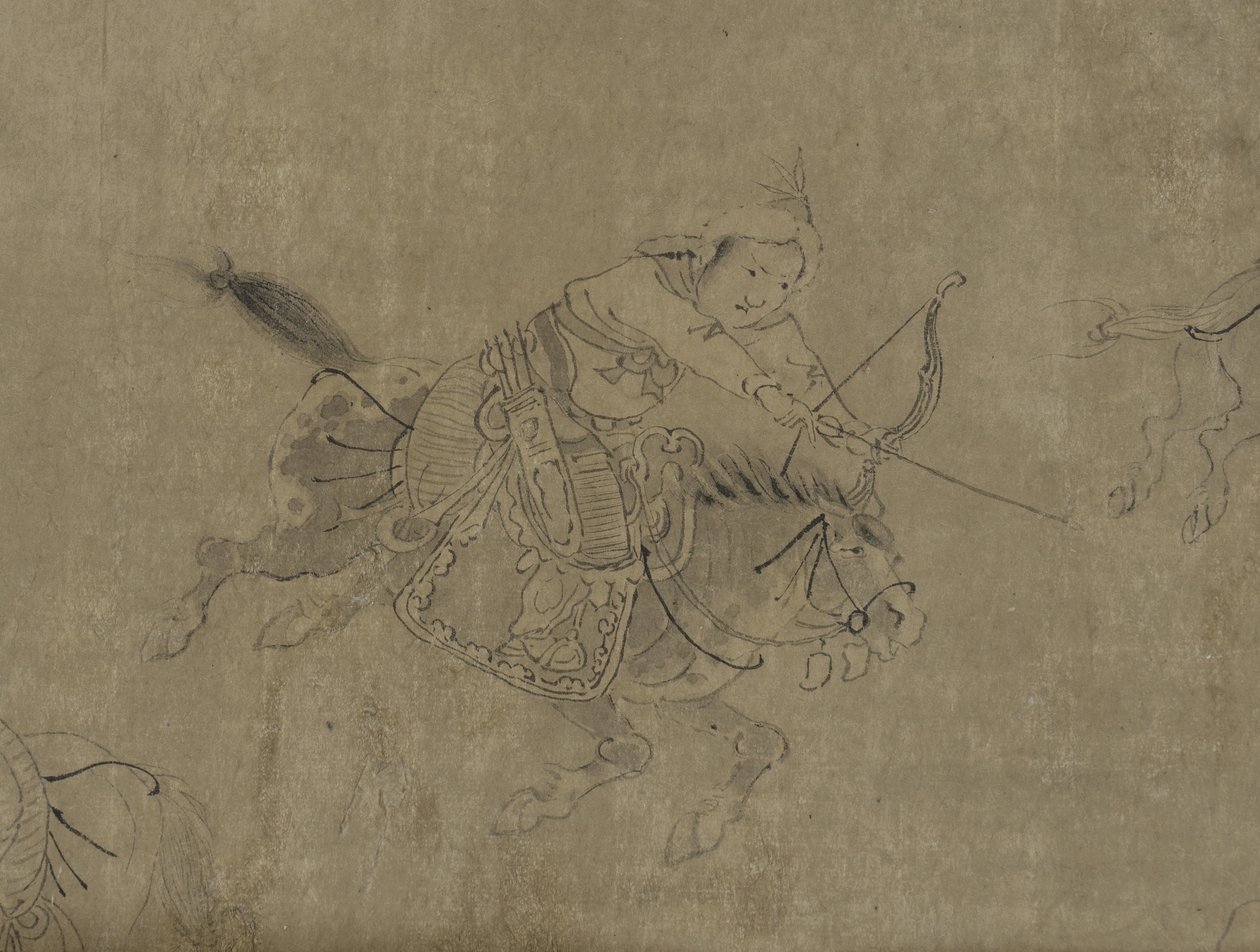 蔡文基，14-15世纪的囚禁（纸上墨水） 作者 明代中文学校