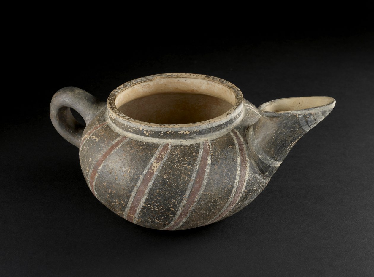Sported Vase，Knossos，Crete，公元前1500年（彩绘陶器） 作者 美浓