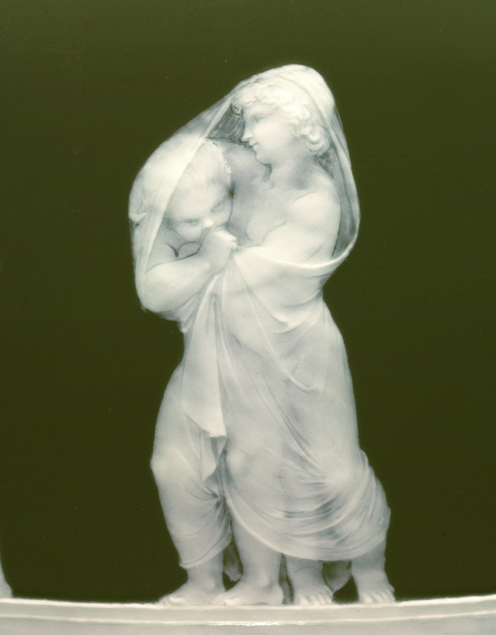 一对花瓶的细节，“ Les alteres y les les frileux”，1879年 作者 明顿有限公司