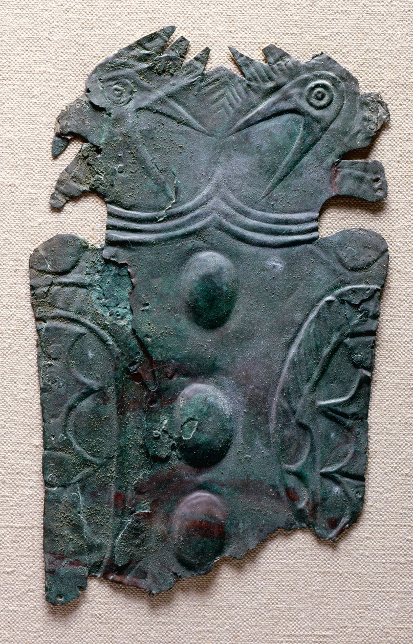 绕线板，密苏里州，1200-1400（铜） 作者 密西西比文化