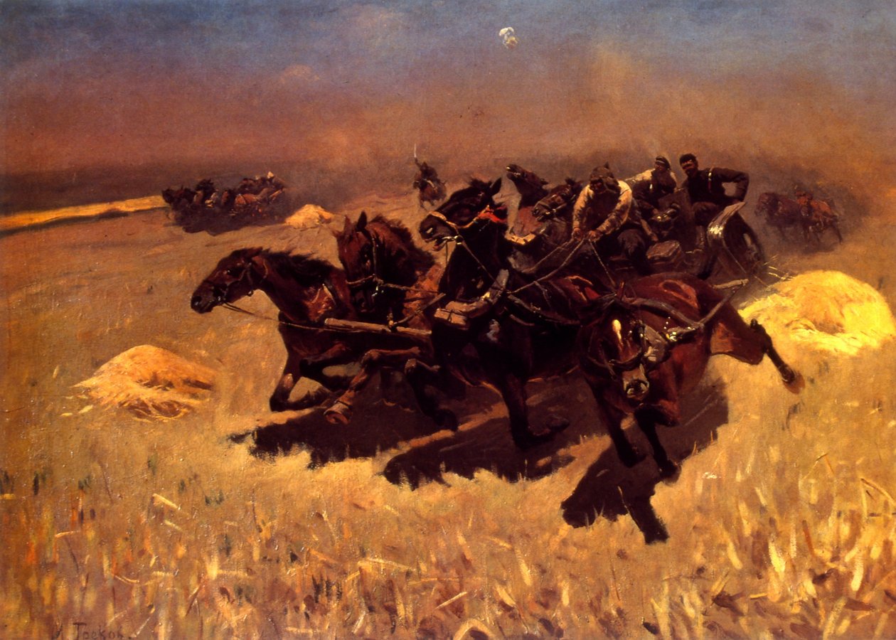 俄罗斯马车比赛 作者 米特罗凡·鲍里索维奇·格雷科夫（Mitrofan Borisovic Grekov）