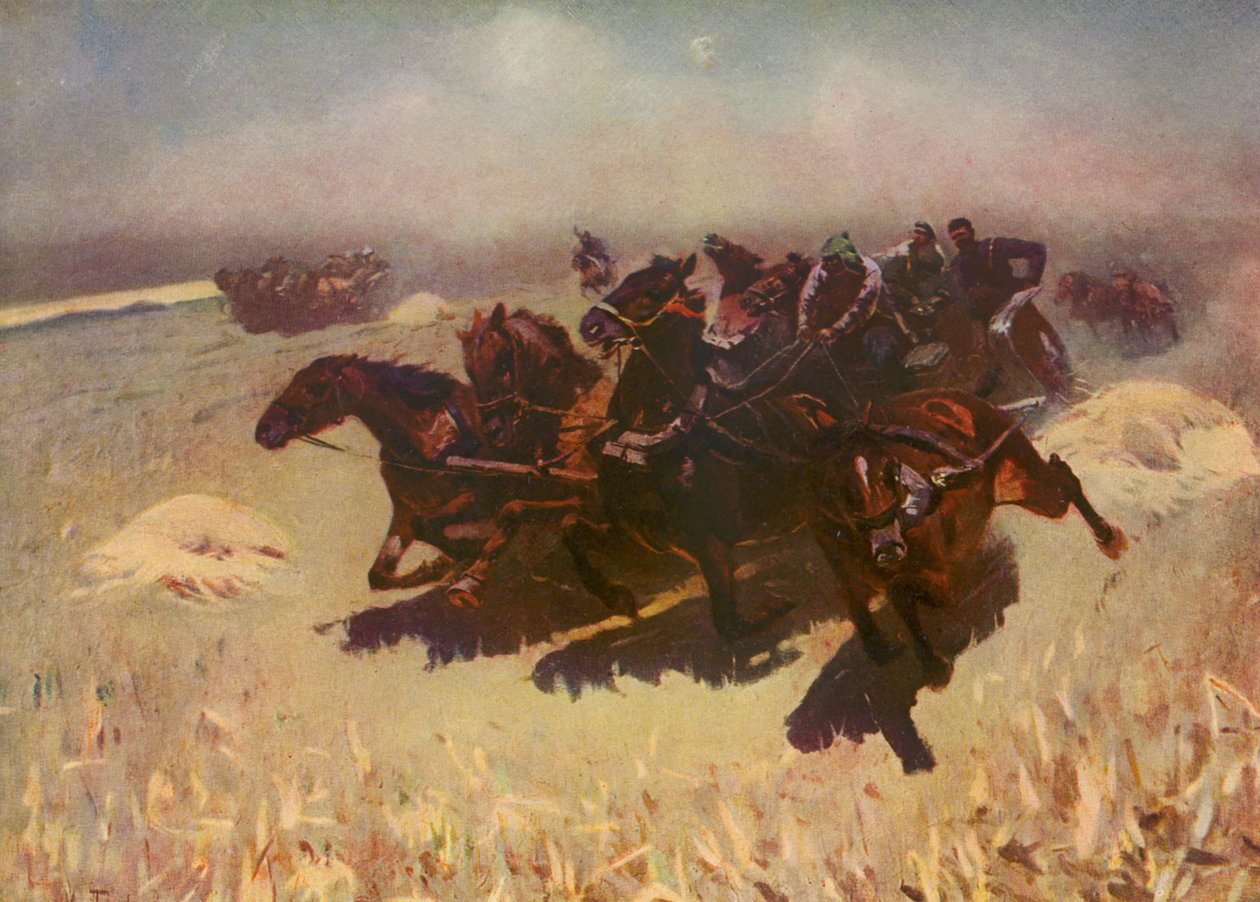 塔昌卡（彩色印刷） 作者 米特罗凡·鲍里索维奇·格雷科夫（Mitrofan Borisovic Grekov）