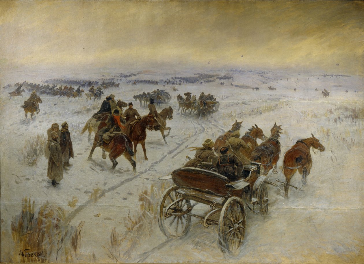 Yegorlykskaya之战，1928-1929年 作者 米特罗凡·鲍里索维奇·格列科夫