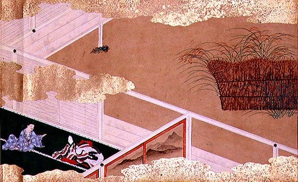 文生的故事》（纸本水墨、彩色和金色）。 作者 土佐光吉