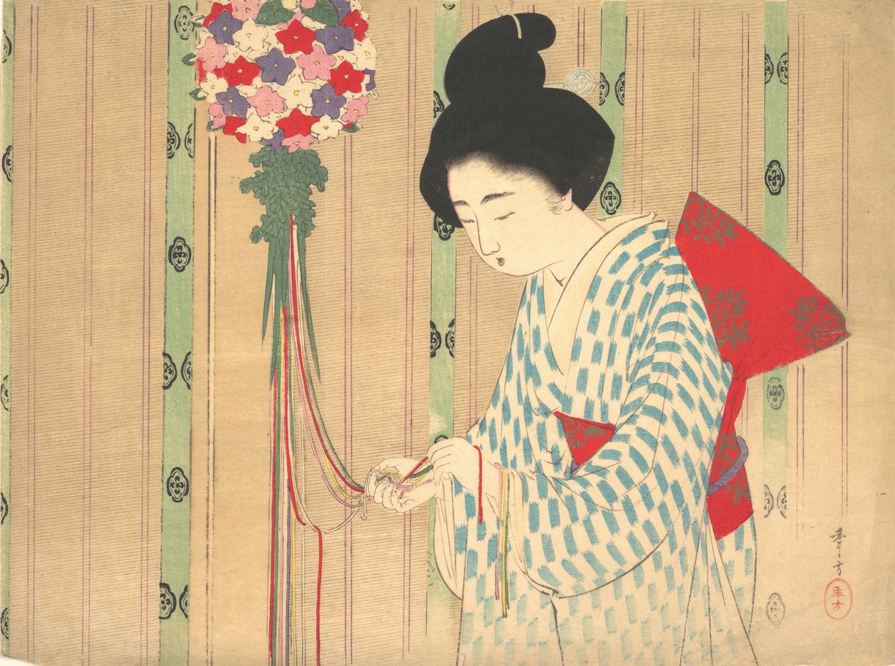 装饰球来自于库奇小说的正面插图，约1906年。 作者 水野利方