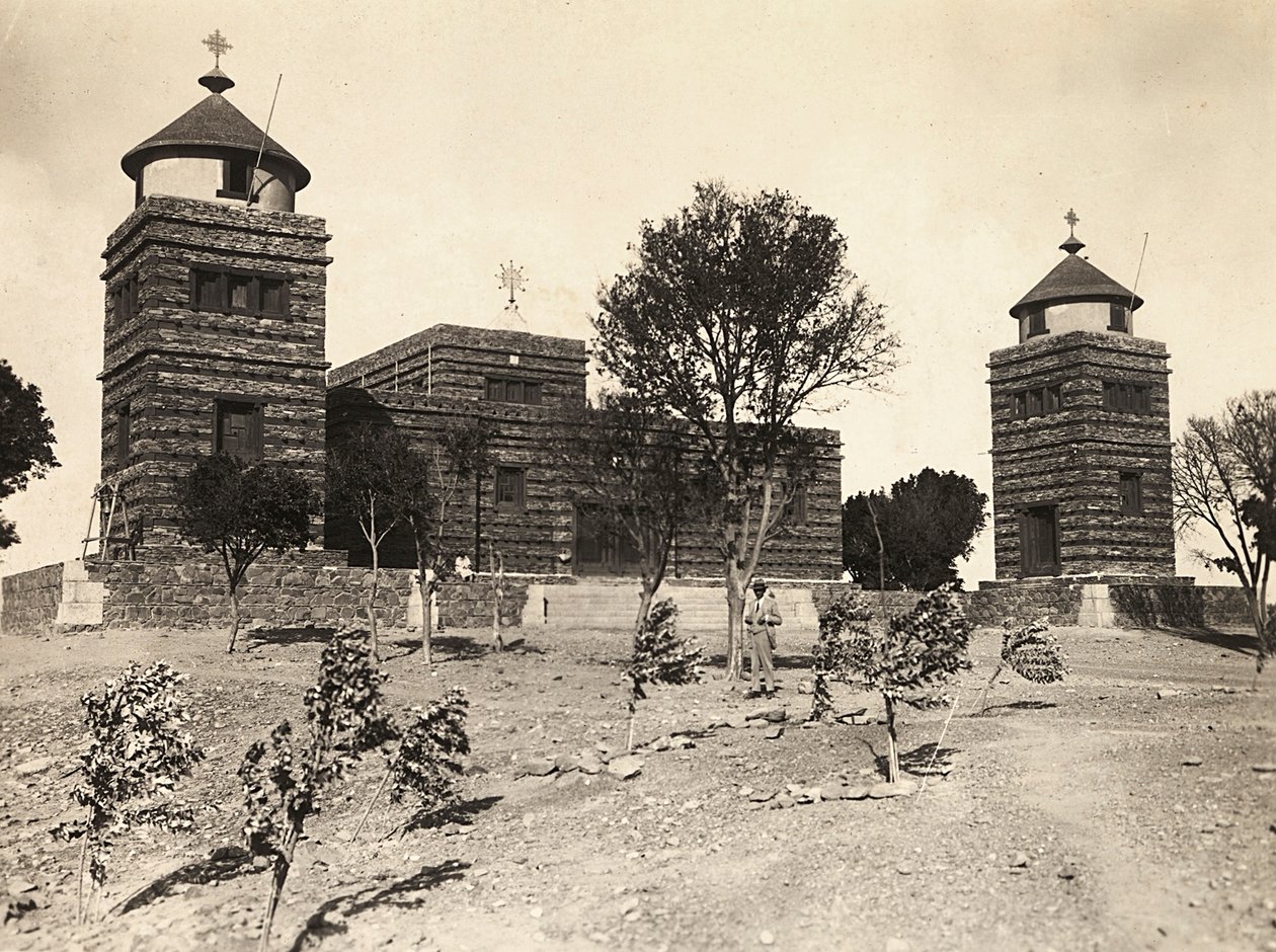 在法西斯时代建立一个帝国。阿比西尼亚教堂，1936年5月9日（黑白照片）。 作者 莫迪斯蒂诺·巴尔迪内蒂