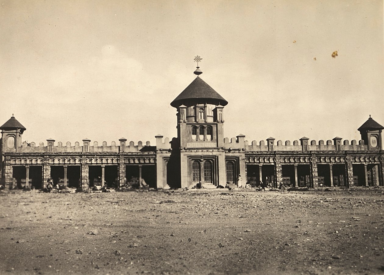 在法西斯时代建立一个帝国：阿斯马拉的阿比西尼亚教堂，1936年5月9日（黑白照片）。 作者 莫迪斯蒂诺·巴尔迪内蒂