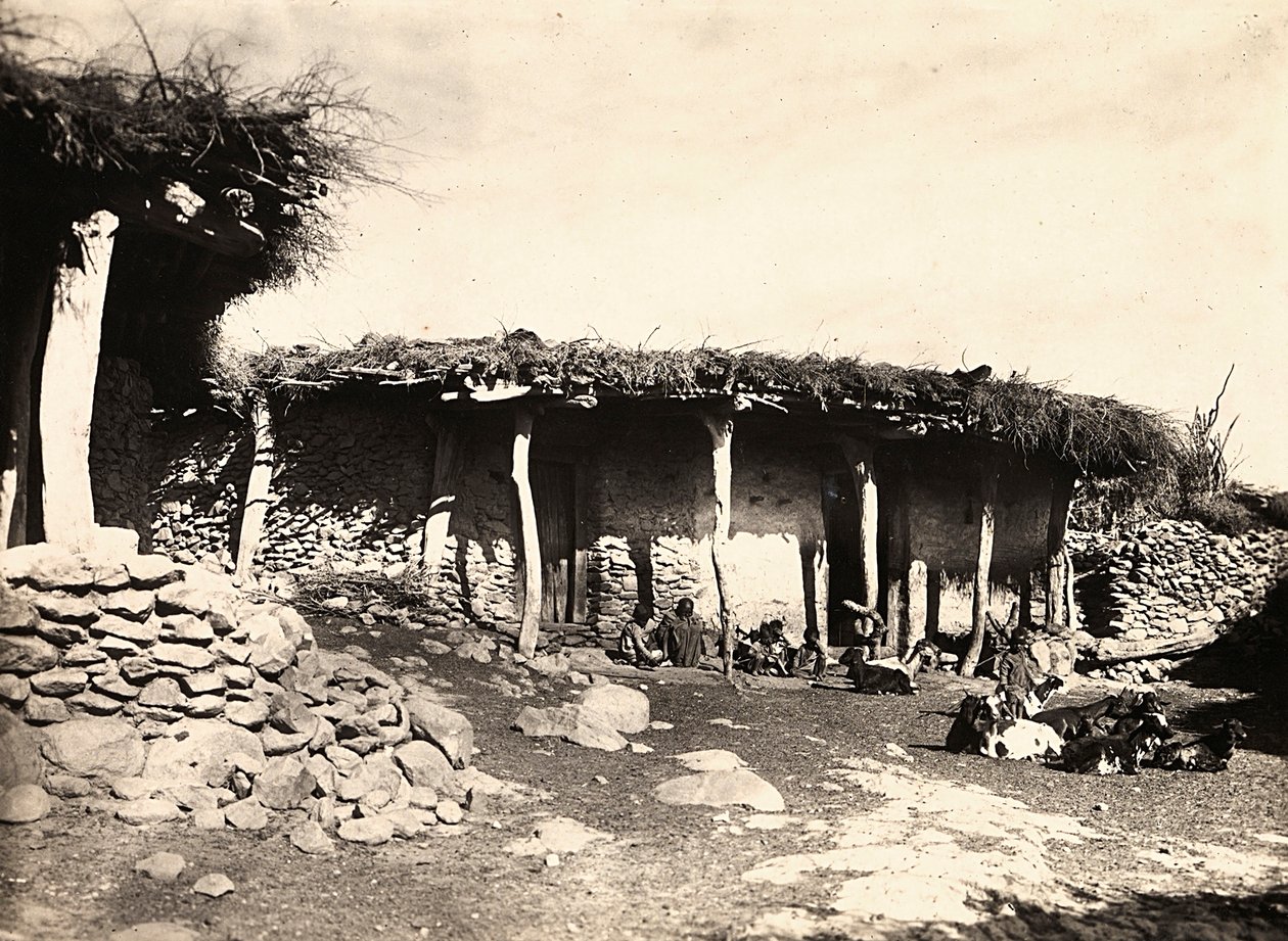 在法西斯时代建立一个帝国：埃德蒙斯的一座阿比西尼亚房屋，1936年5月9日（黑白照片 作者 莫迪斯蒂诺·巴尔迪内蒂