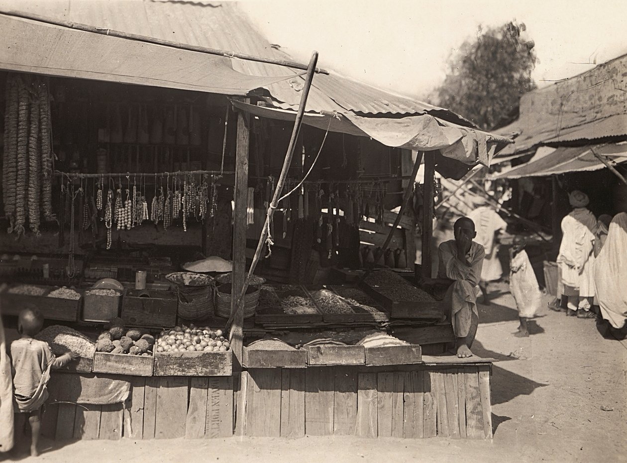 在法西斯时代建立一个帝国：切伦的本地商店，1936年5月9日（黑白照片）。 作者 莫迪斯蒂诺·巴尔迪内蒂