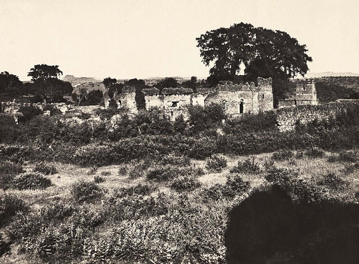 Building an Empire in the Fascist age: the Castle of King Fasiladas in Gondar, Ethiopia, 09/05/1936 (b/w photo) 作者 莫迪斯蒂诺·巴尔迪内蒂