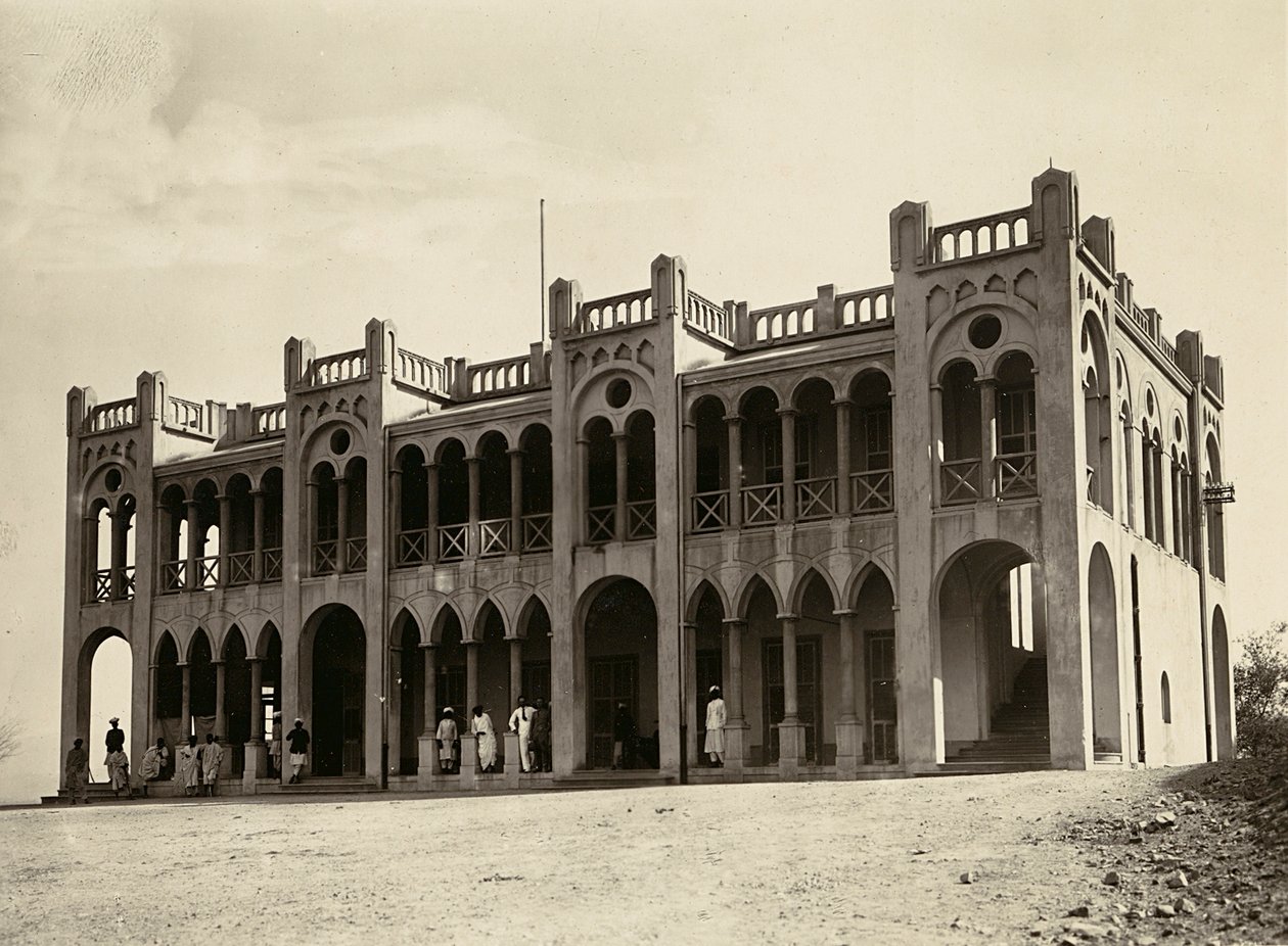 法西斯时代的“建立帝国”：Agordat 警察局，09/05/1936（黑白照片） 作者 莫迪斯蒂诺·巴尔迪内蒂