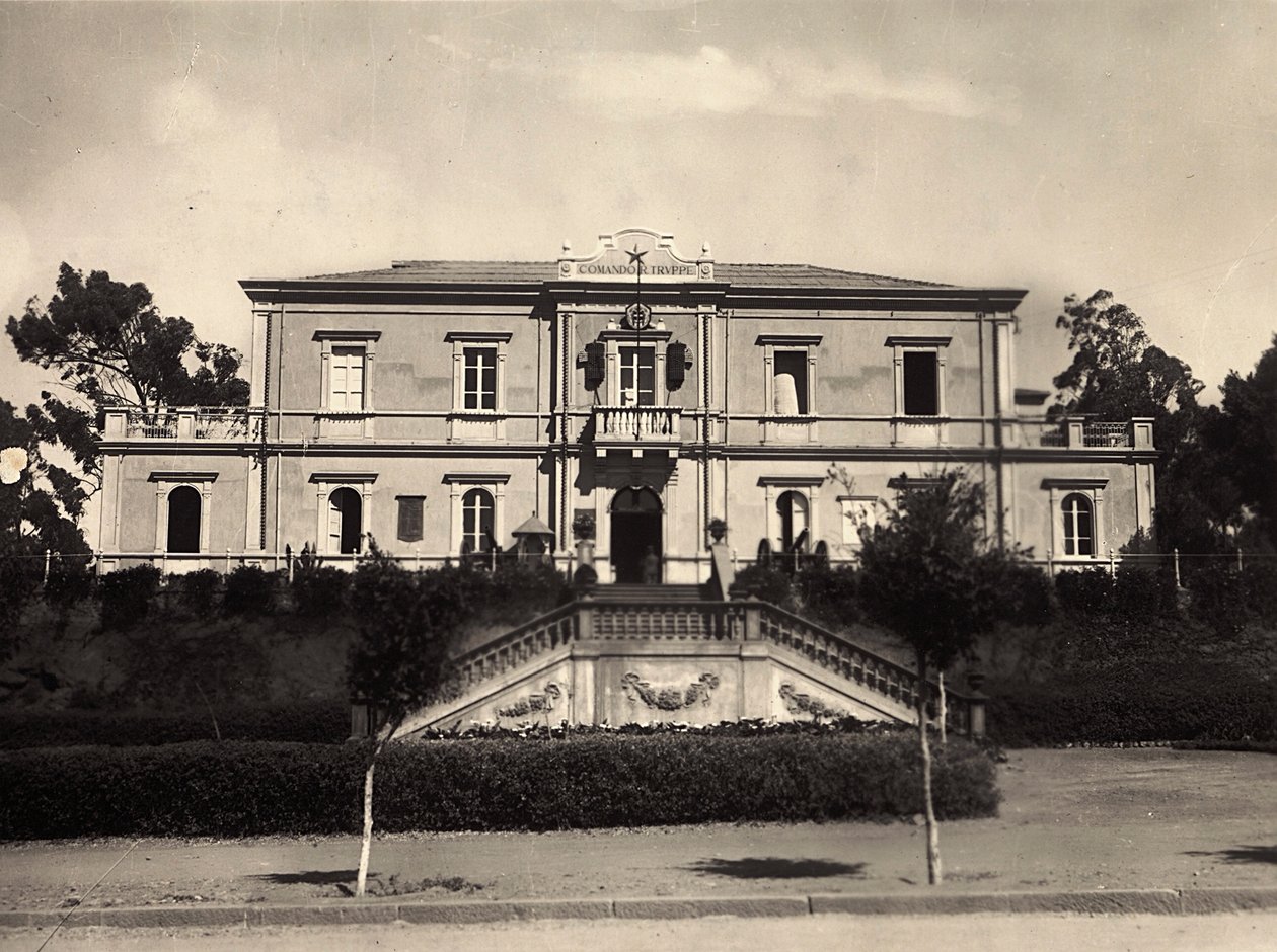 Building an Empire in the Fascist age: the command center in Asmara, 09/05/1936 (b/w photo) 作者 莫迪斯蒂诺·巴尔迪内蒂