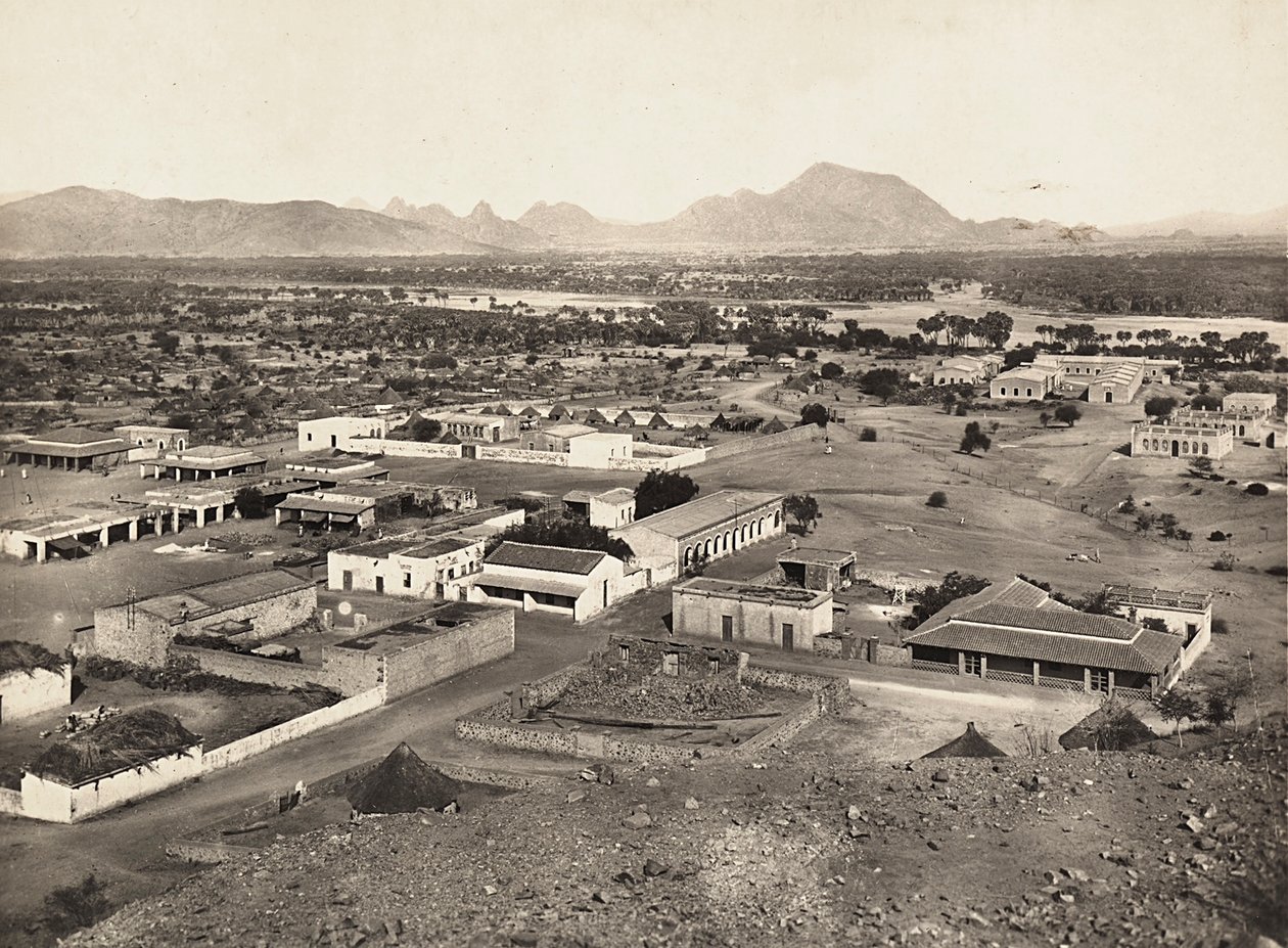 在法西斯时代建立一个帝国：阿戈达特的景色，1936年5月9日（黑白照片）。 作者 莫迪斯蒂诺·巴尔迪内蒂