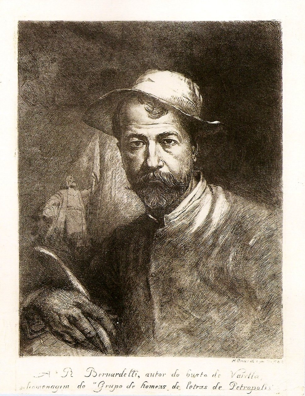 Rodolpho Bernardelli的肖像 作者 莫德斯托·布罗科斯（Modesto Brocos）