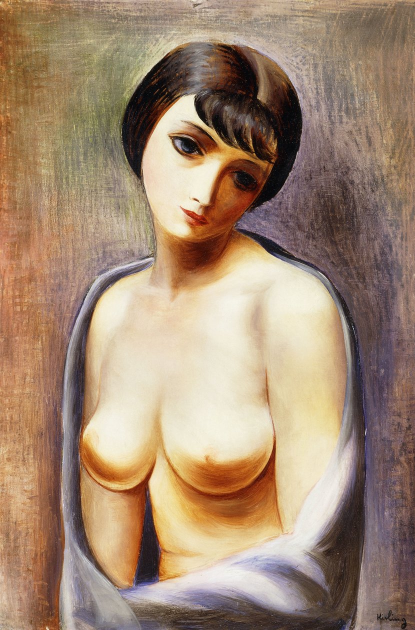 女孩半身像; Buste de Jeune Fille 作者 莫伊斯·基斯林