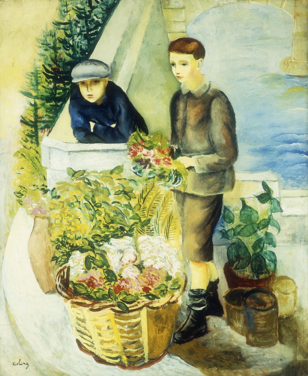 卖花人; Marchands de Fleurs 作者 莫伊斯·基斯林