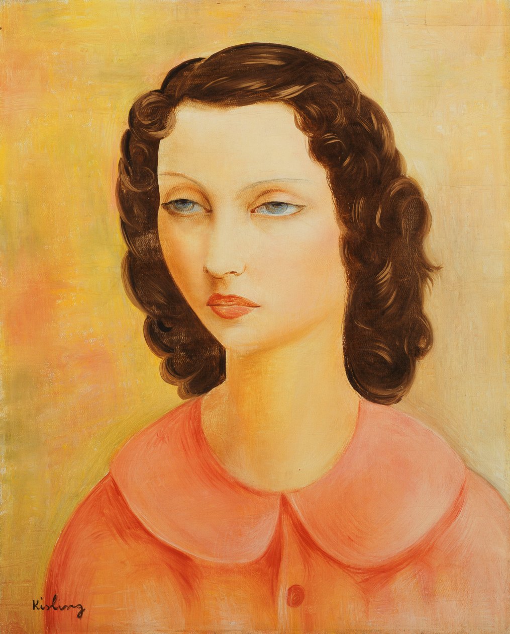 少女肖像》；莫伊兹-基斯林（1891-1953 年） 作者 莫伊斯·基斯林