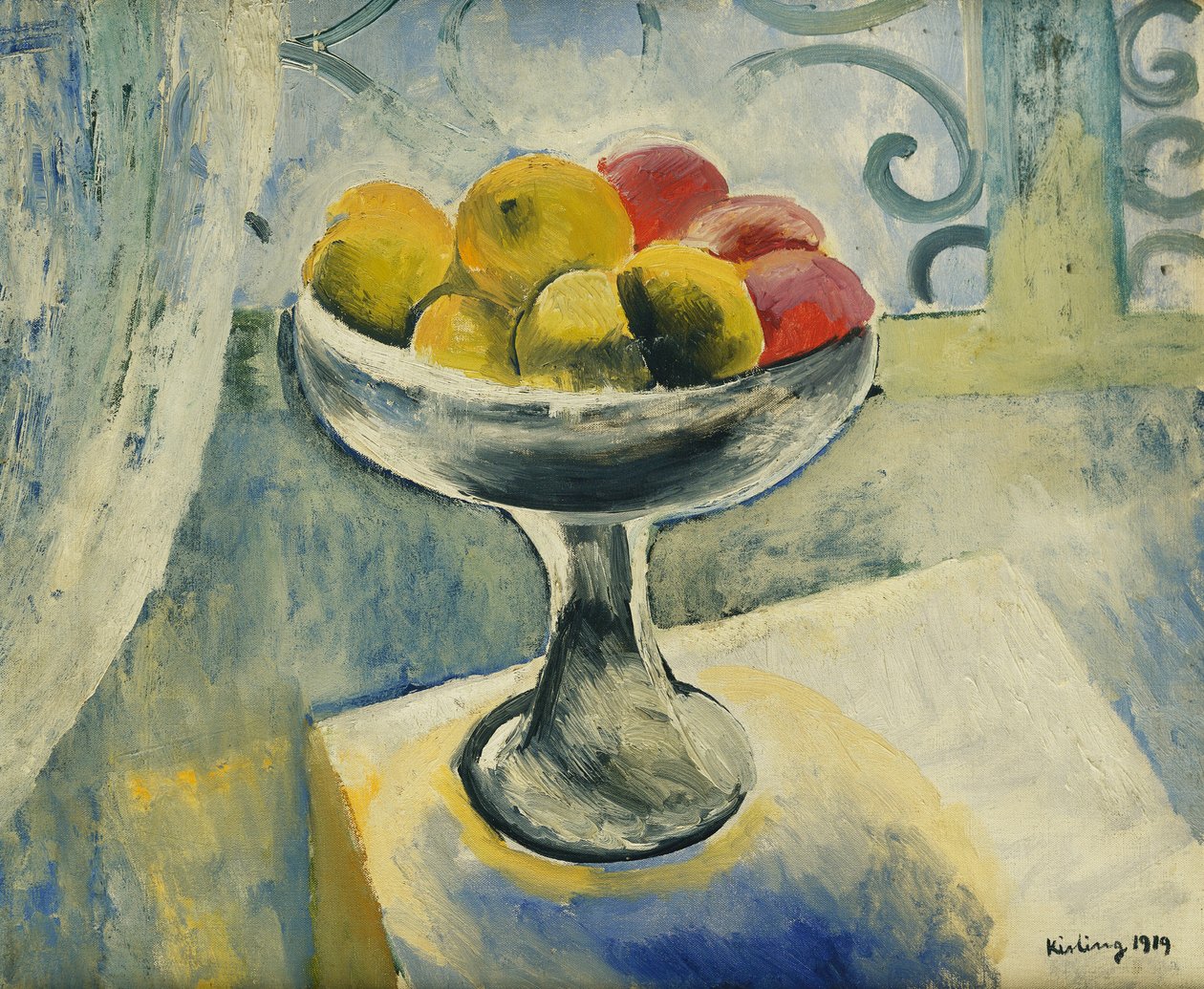 苹果静物画；Nature Morte aux Pommes 作者 莫伊斯·基斯林