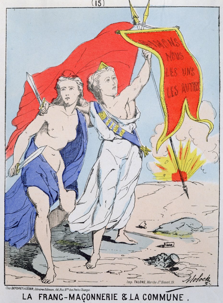 共济会的寓言和巴黎公社，1871年 作者 主宰